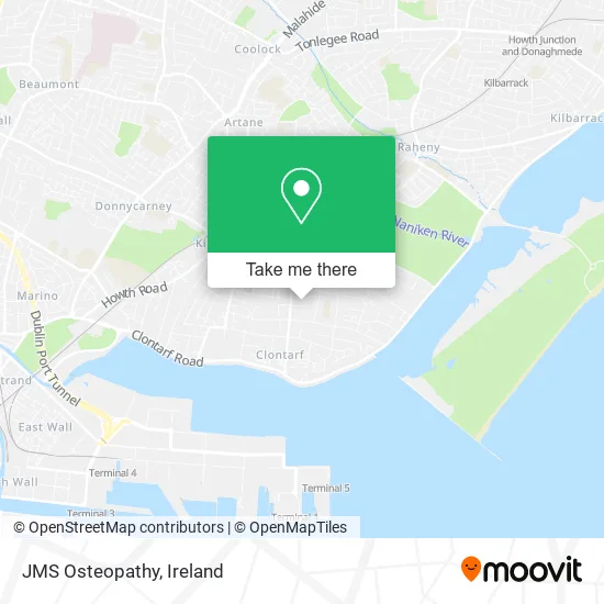 JMS Osteopathy map