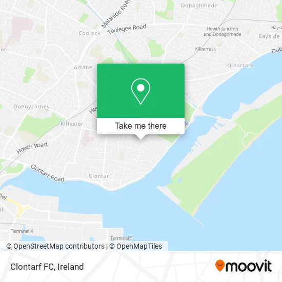 Clontarf FC map