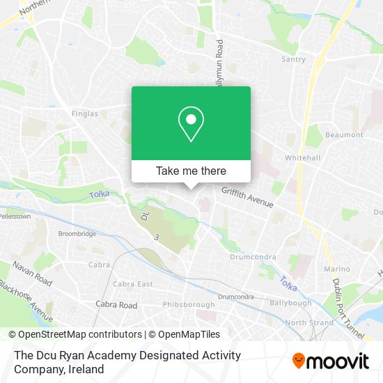 The Dcu Ryan Academy Designated Activity Company map