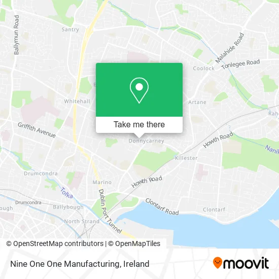Nine One One Manufacturing map