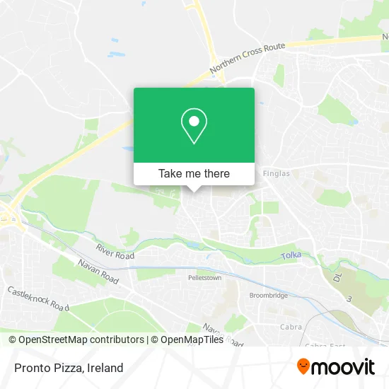 Pronto Pizza map