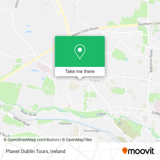 Planet Dublin Tours map