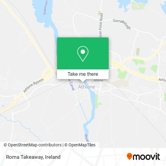 Roma Takeaway map