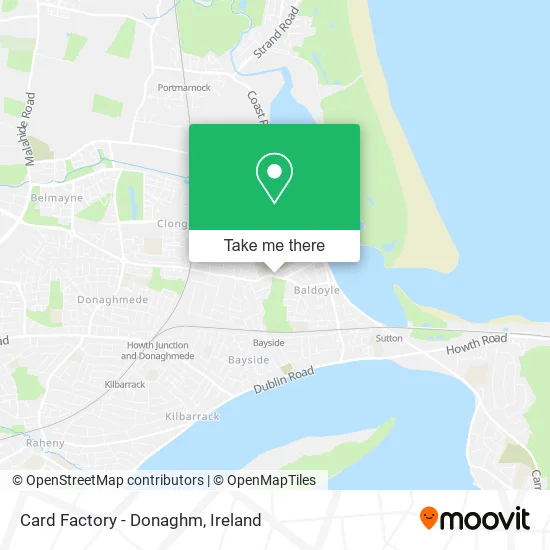 Card Factory - Donaghm map