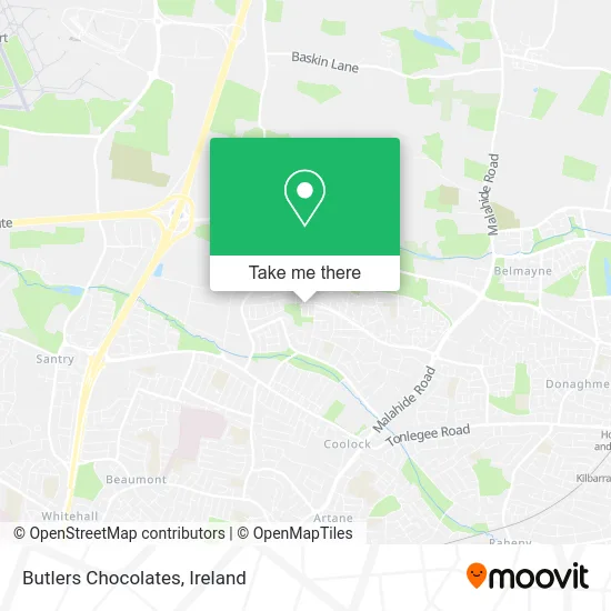 Butlers Chocolates map