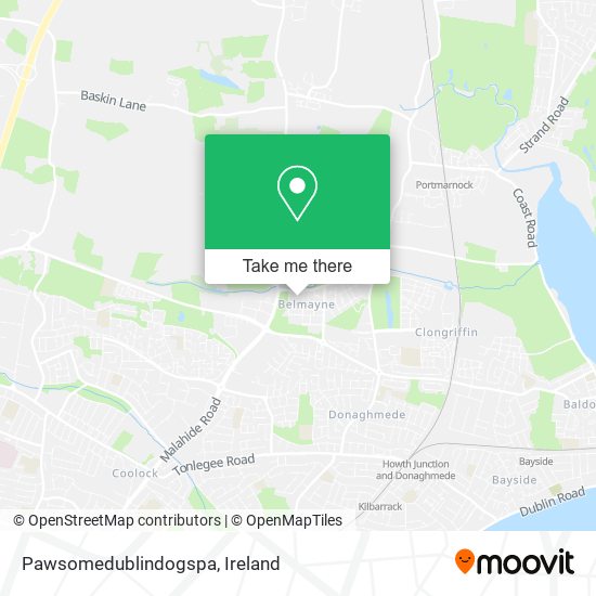 Pawsomedublindogspa map