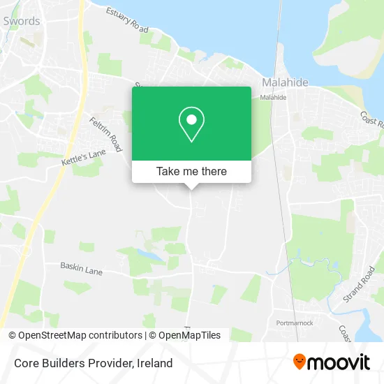 Core Builders Provider map