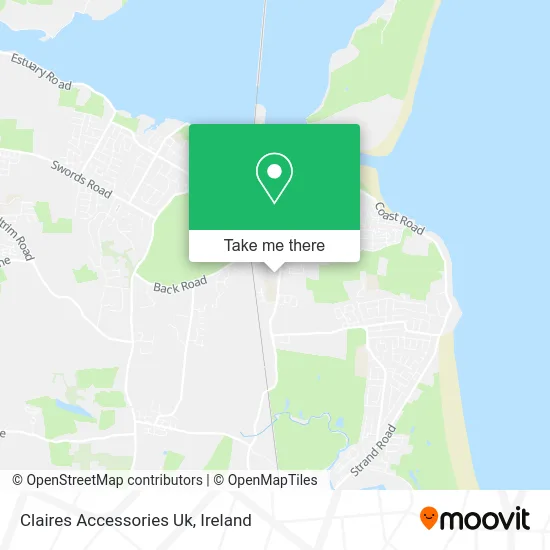 Claires Accessories Uk map