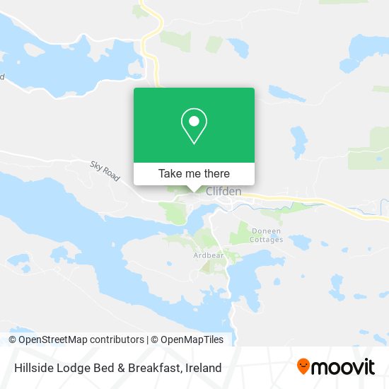 Hillside Lodge Bed & Breakfast map