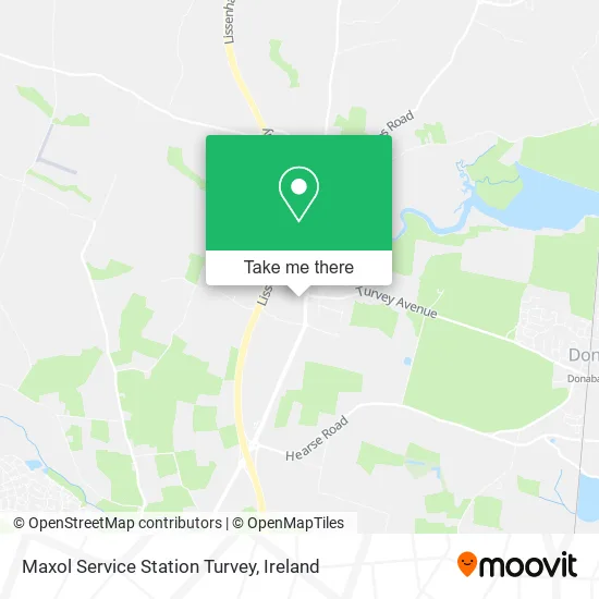 Maxol Service Station Turvey map