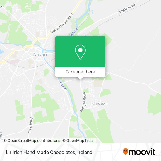 Lir Irish Hand Made Chocolates map