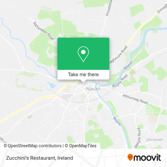 Zucchini's Restaurant map