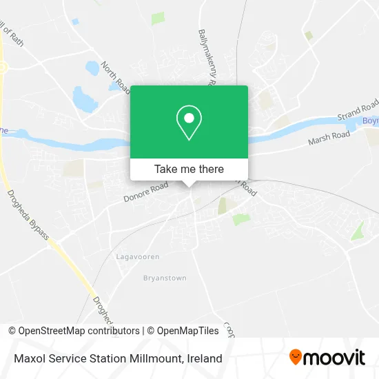 Maxol Service Station Millmount map