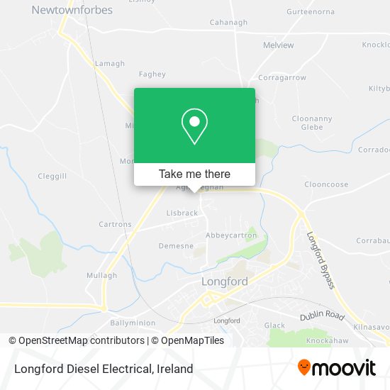 Longford Diesel Electrical map