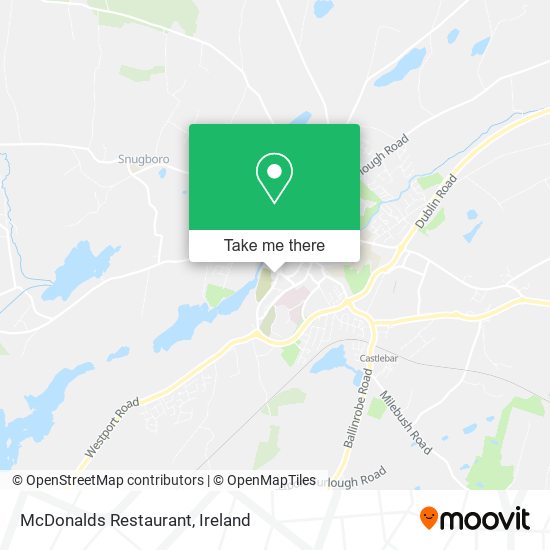 McDonalds Restaurant map