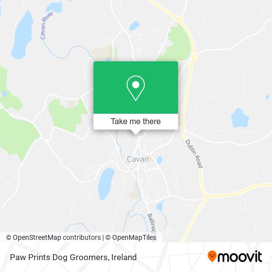 Paw Prints Dog Groomers map