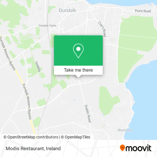 Modis Restaurant map