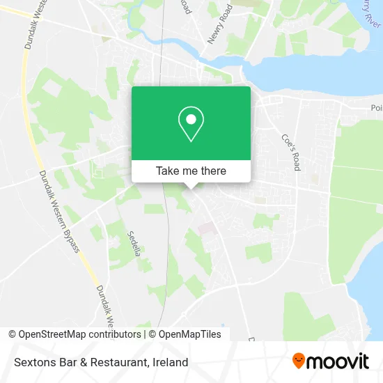 Sextons Bar & Restaurant map