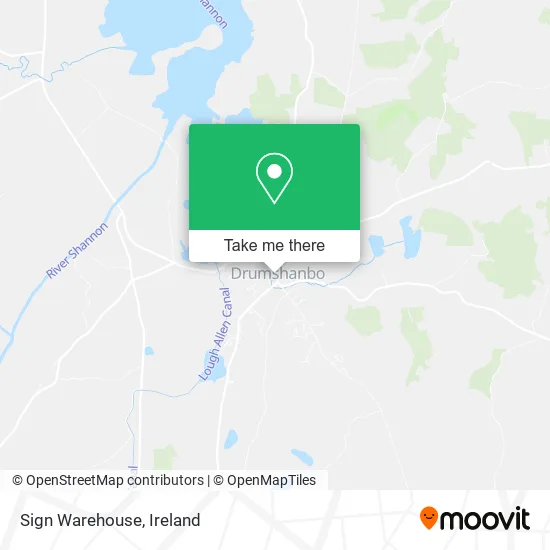 Sign Warehouse map