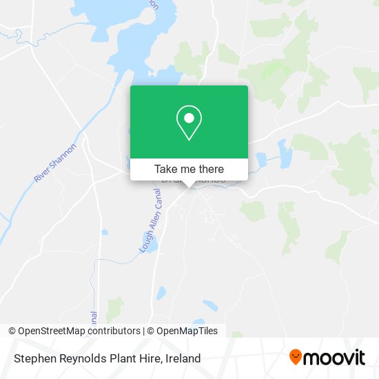 Stephen Reynolds Plant Hire map