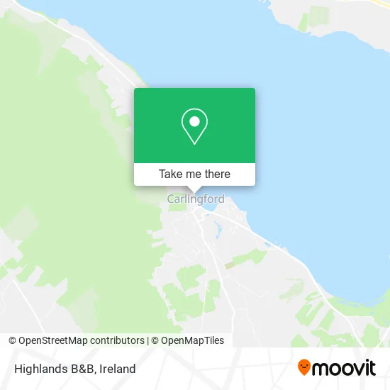 Highlands B&B map