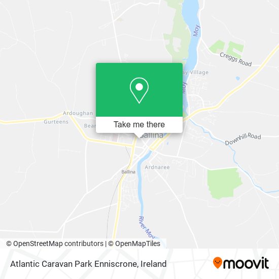Atlantic Caravan Park Enniscrone map