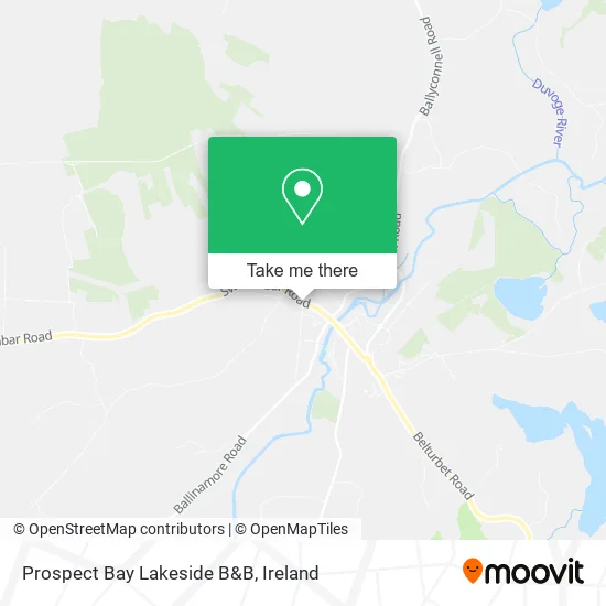 Prospect Bay Lakeside B&B map