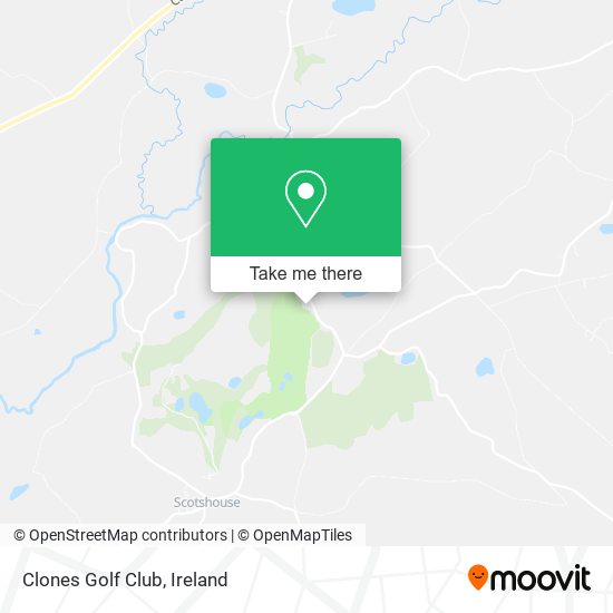 Clones Golf Club map