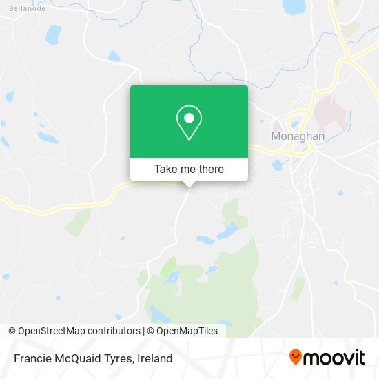 Francie McQuaid Tyres map