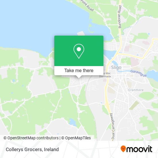 Collerys Grocers map