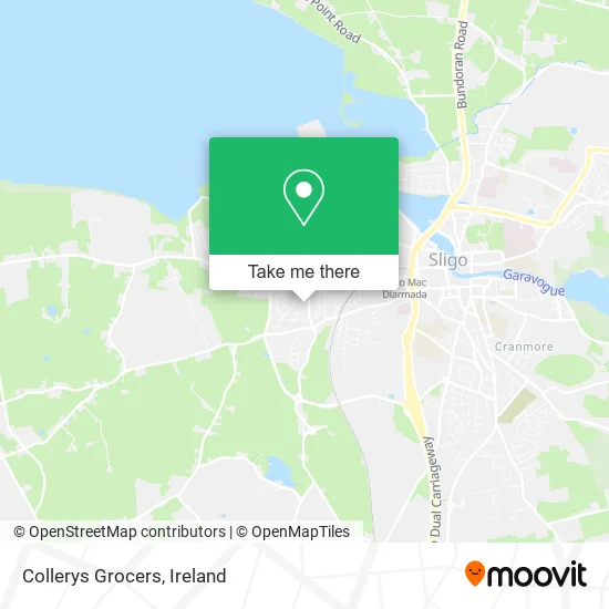 Collerys Grocers map