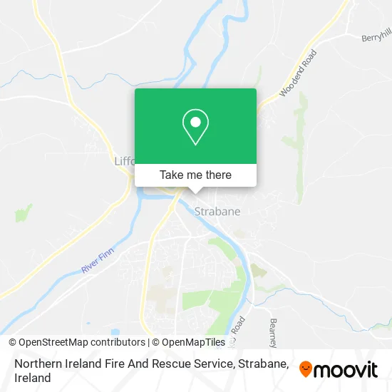 Northern Ireland Fire And Rescue Service, Strabane map