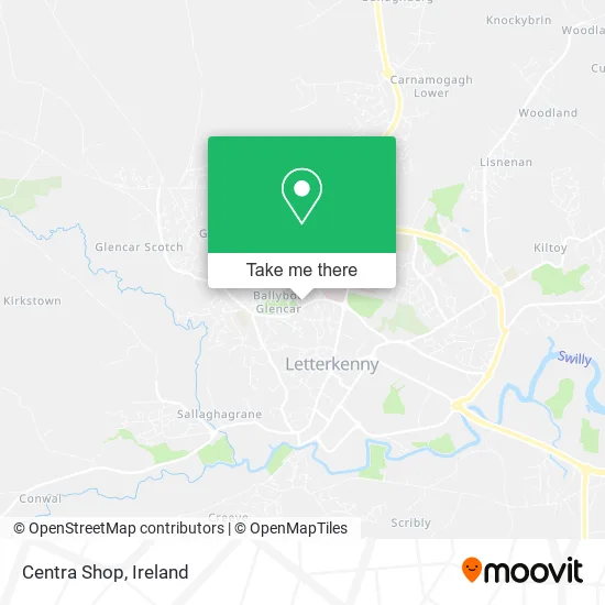 Centra Shop map