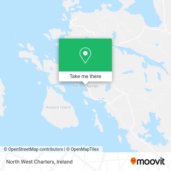 North West Charters map