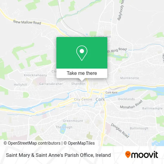 Saint Mary & Saint Anne's Parish Office map