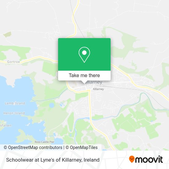 Schoolwear at Lyne's of Killarney map