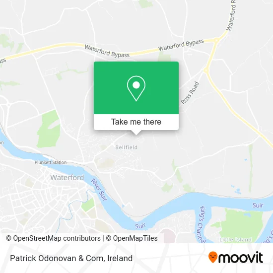 Patrick Odonovan & Com map