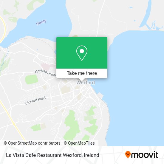 La Vista Cafe Restaurant Wexford map