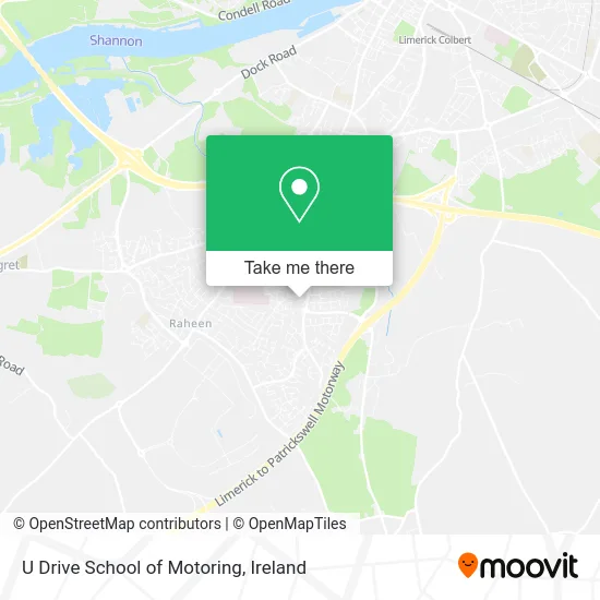 U Drive School of Motoring map