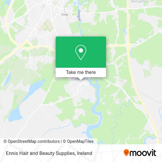 Ennis Hair and Beauty Supplies map