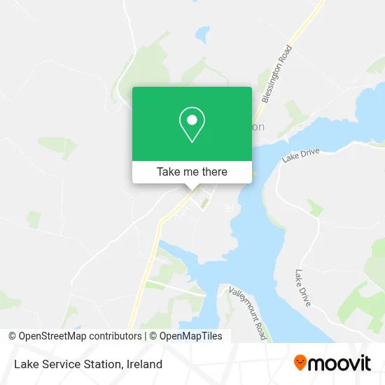 Lake Service Station map