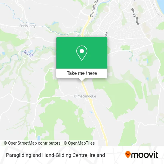 Paragliding and Hand-Gliding Centre map