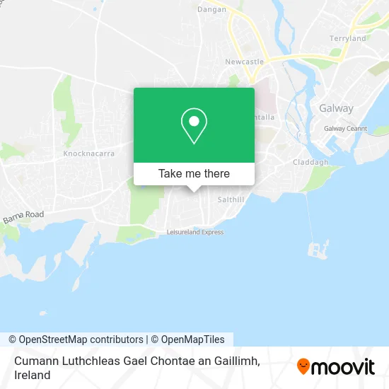 Cumann Luthchleas Gael Chontae an Gaillimh map