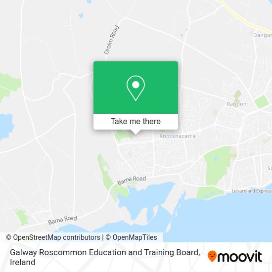 Galway Roscommon Education and Training Board map