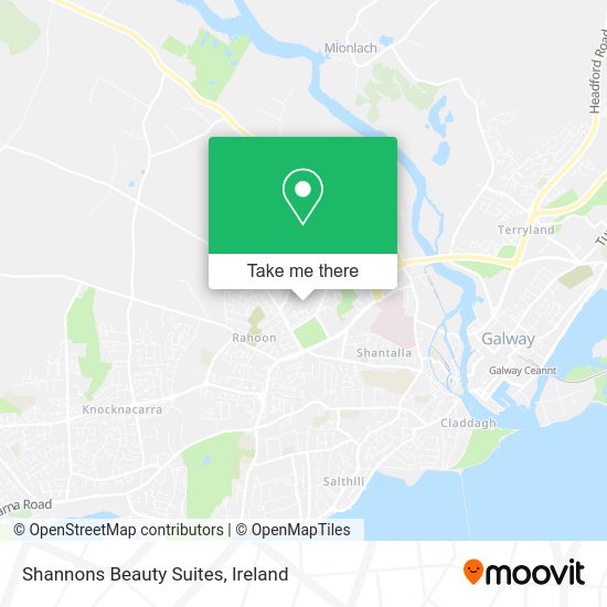 Shannons Beauty Suites map