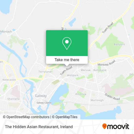 The Hidden Asian Restaurant map