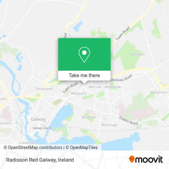 Radisson Red Galway map