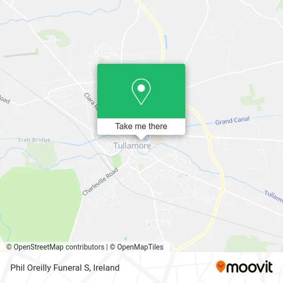Phil Oreilly Funeral S map