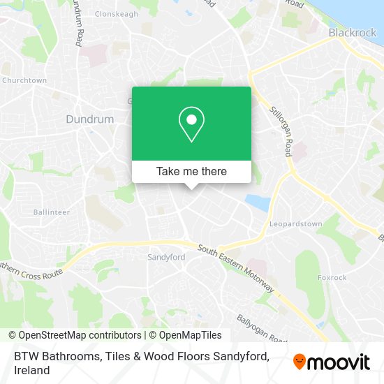 BTW Bathrooms, Tiles & Wood Floors Sandyford map