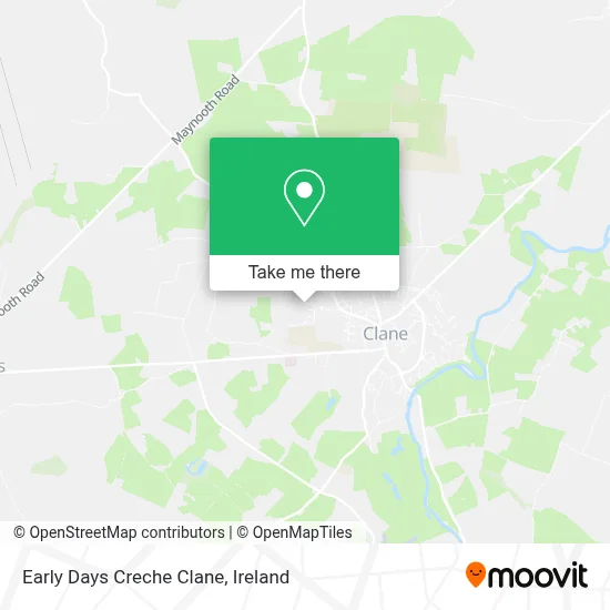 Early Days Creche Clane map